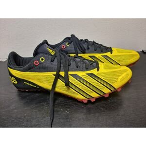 Adidas Men's 8 Sprintstar 4 Track and Field Spikes Black Yellow